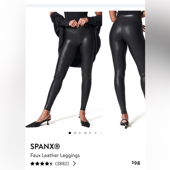 SPANX faux leather leggings - Picture 1 of 7